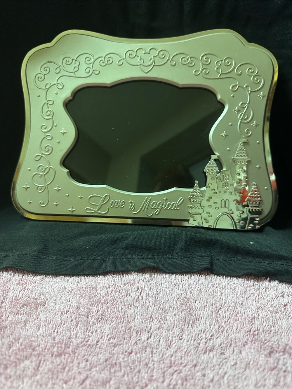 Disney Silver-Tone 'Love is Magical' Embossed Castle Picture Frame